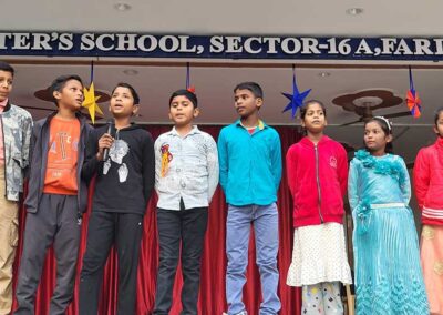 Christmas celebration at Hindi Medium school, Faridabad 16A (2025)