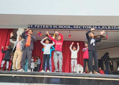 Christmas celebration at Hindi Medium school, Faridabad 16A (2025)